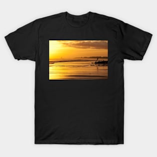 December Sunrise over The North Sea T-Shirt